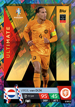 Virgil van Dijk Netherlands Topps Match Attax EURO 2024 Ultimate XI #UXI2